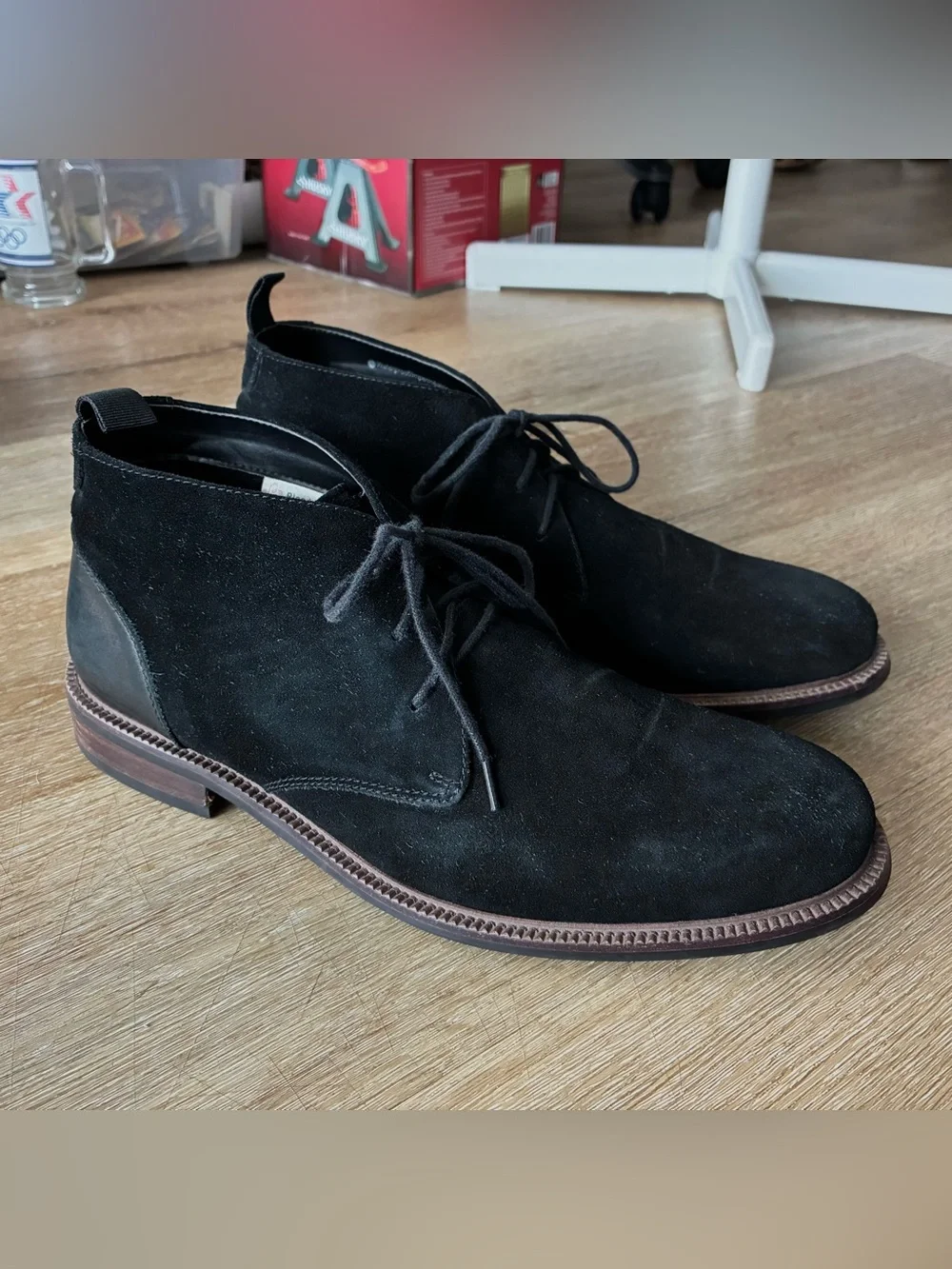Blondo Konor Waterproof Chukka Boots Black Suede Men’s Shoes Size 11 M